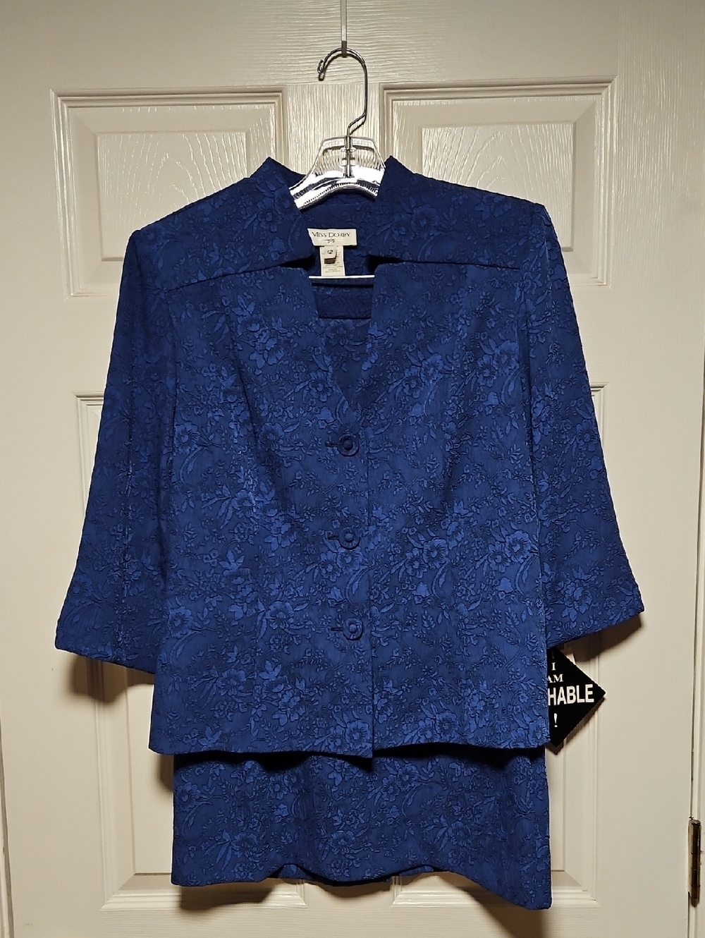 Miss Dorby Vintage Floral Jacquard Two-Piece Skirt Set